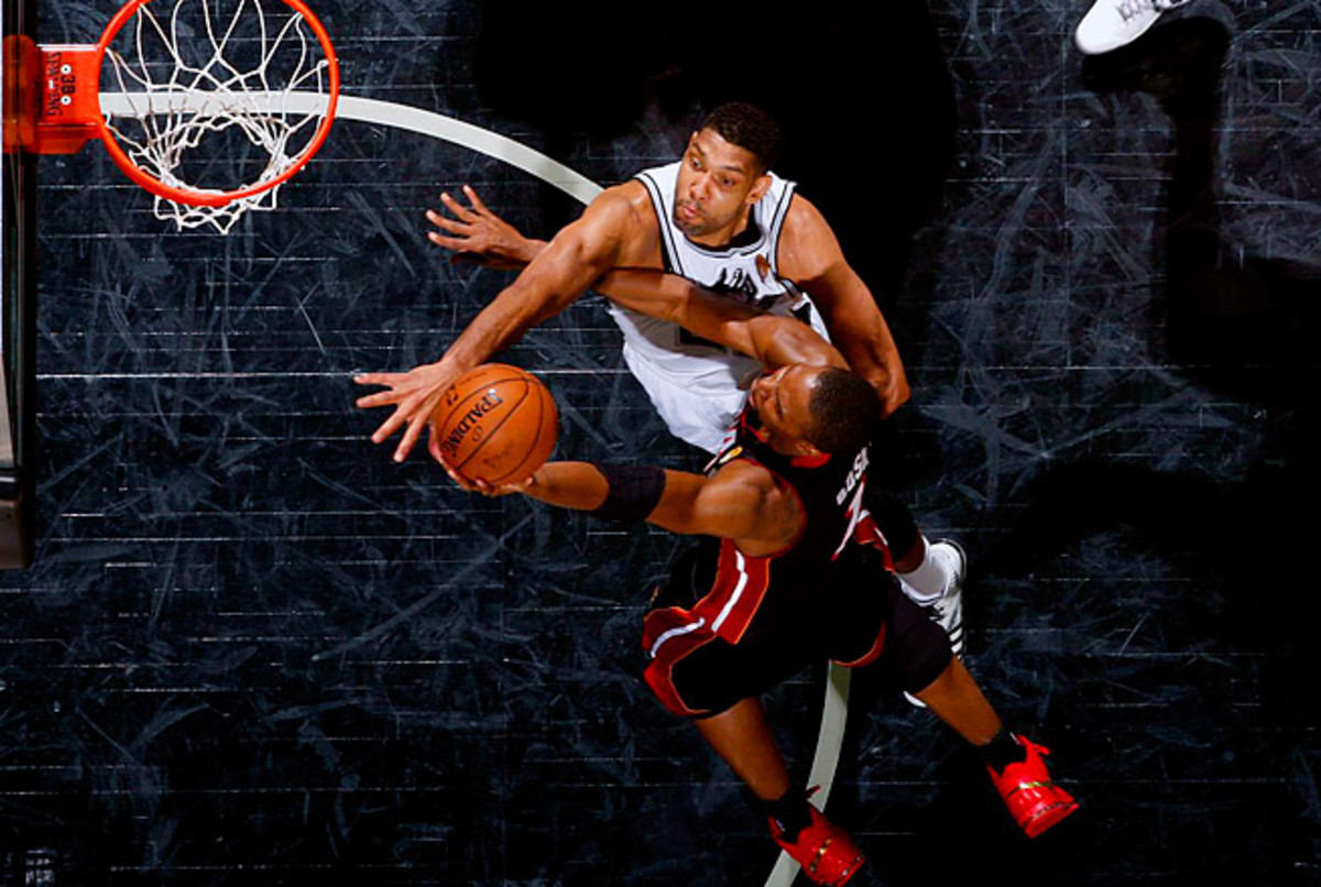 Chris Bosh finished with 18 points in Game 2, including a late three-pointer to help seal the Heat's win.